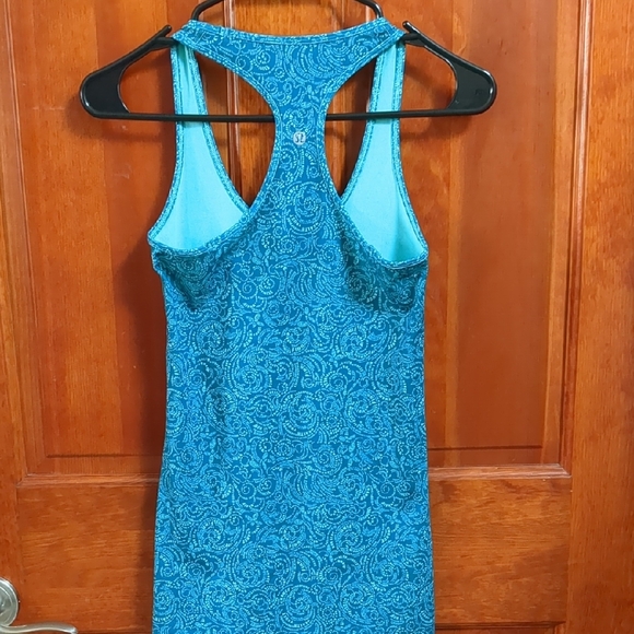 Blue Patterned Tank Top - Picture 3 of 3